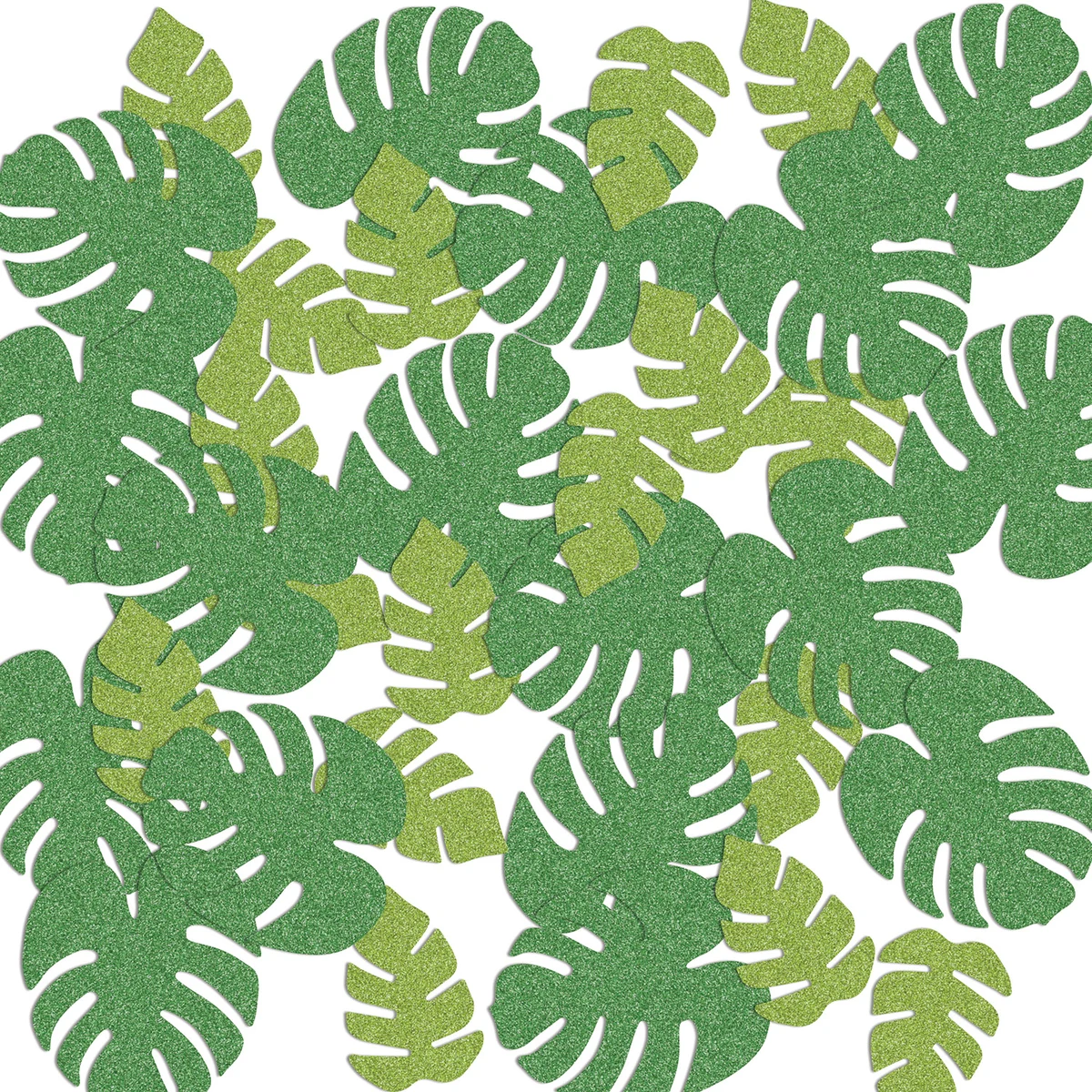 Tropical Palm Leaf Del Sparkle Confetti 1