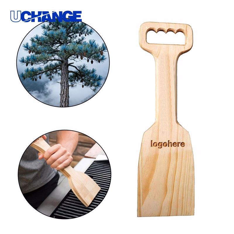 Non Scratch Wooden Grill Scraper Tool