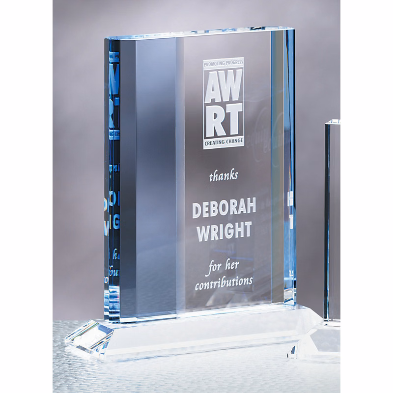 5" Crystal Vertical Sapphire Award