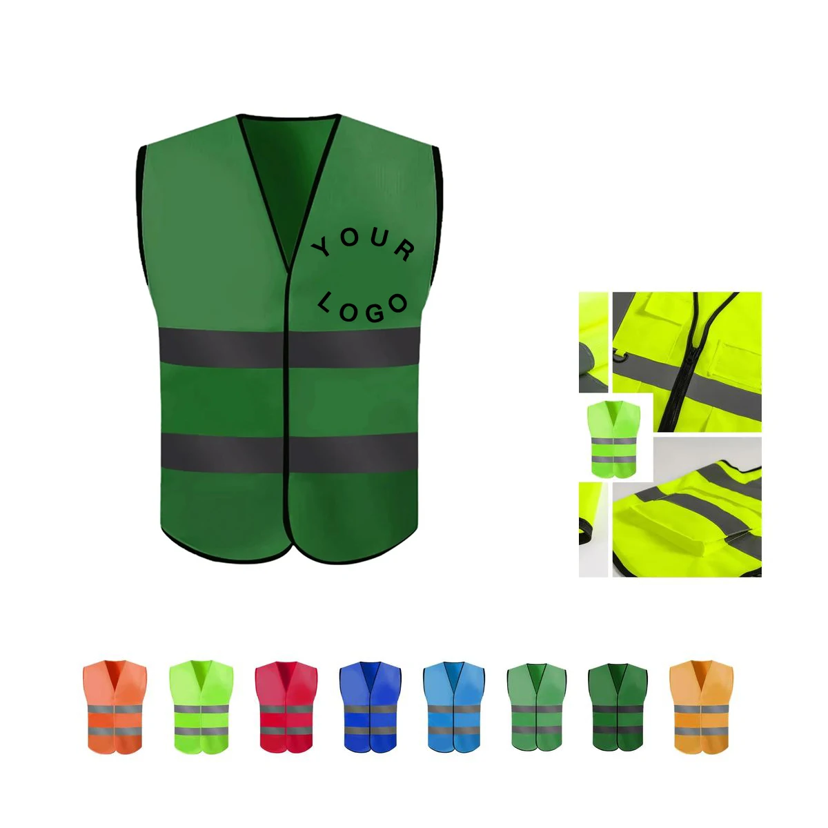 High Visibility Vest with Fastener Closure 1