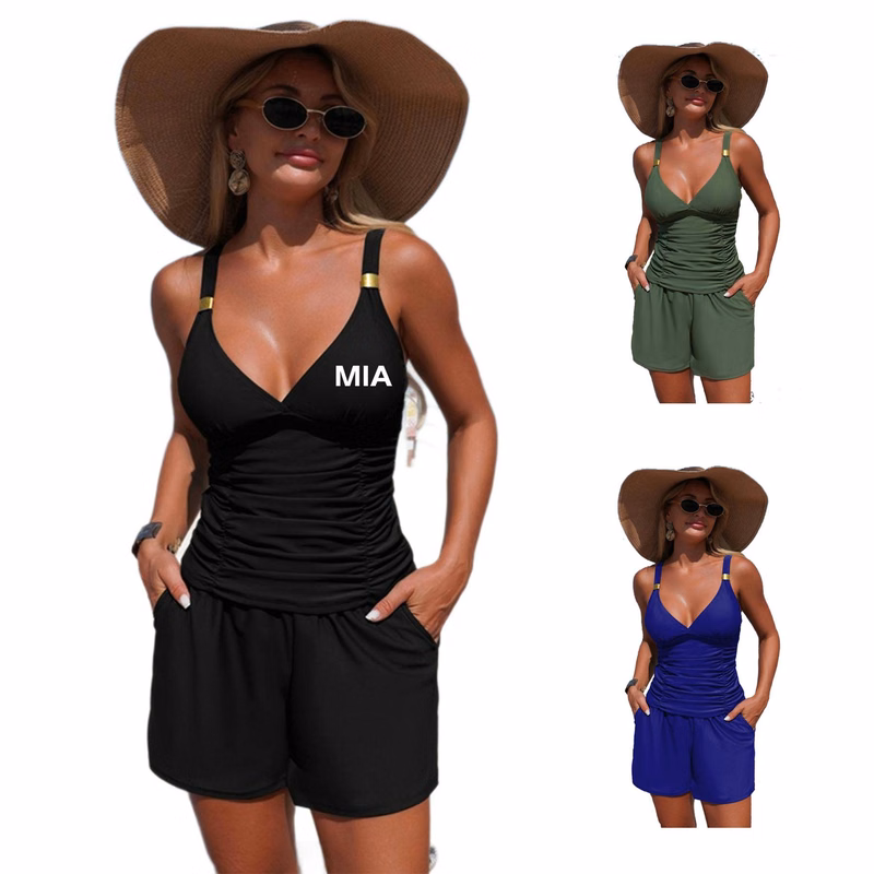 Women's Two-Piece Swimsuit with Pockets