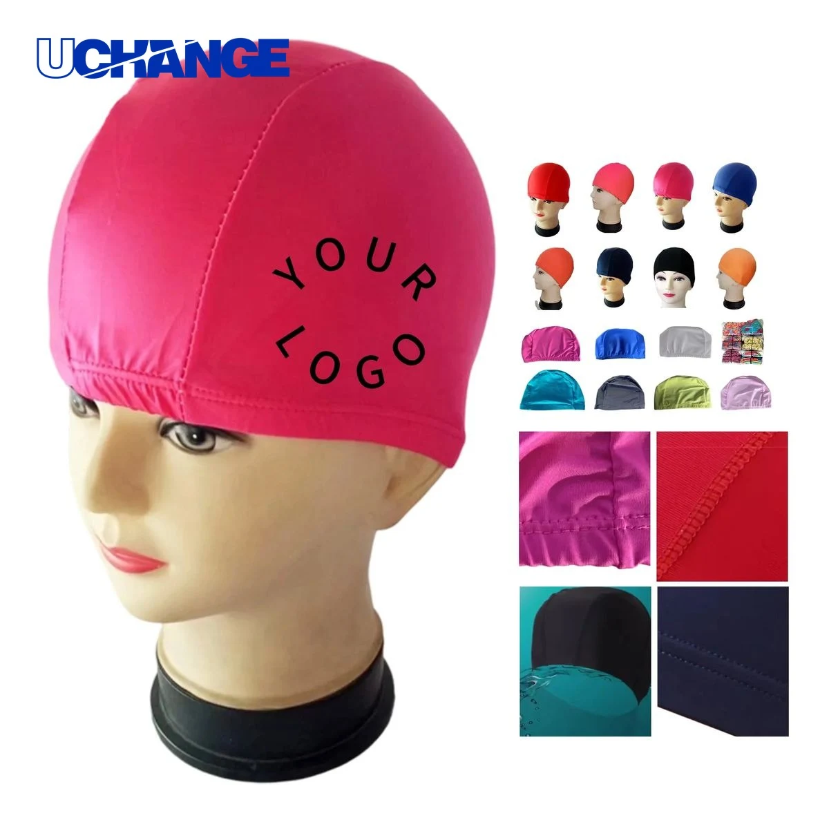 Breathable Polyamide Swim Cap Headwear for Swim Use 1