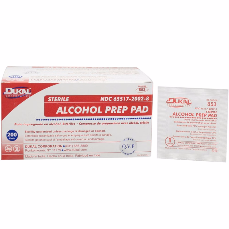 Sterile Alcohol Prep Pads - Medium 2-Ply 200 Count