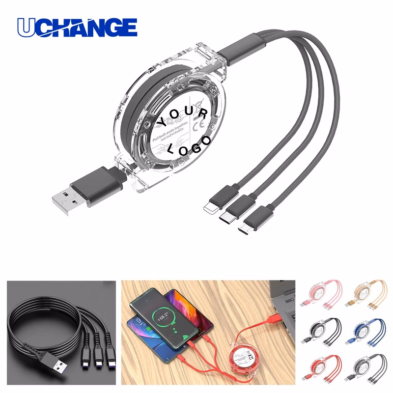 Compact Three In One Charging Cable for Travel