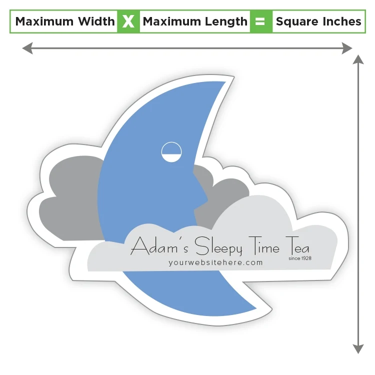 Custom Shape Magnet - 16 to 19.99 Square Inches - Outdoor Safe 1