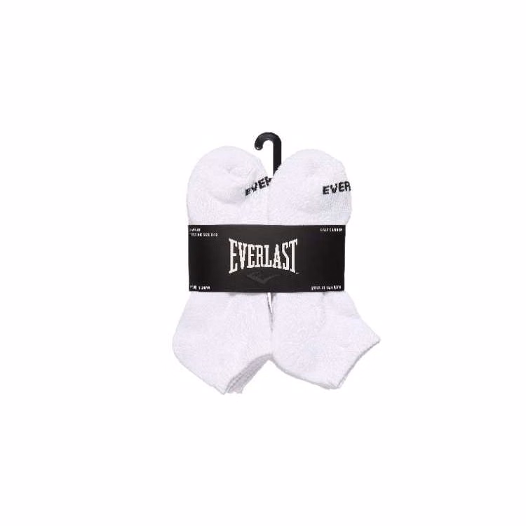 Everlast Men's Performance Half Cushion Lowcut Large White