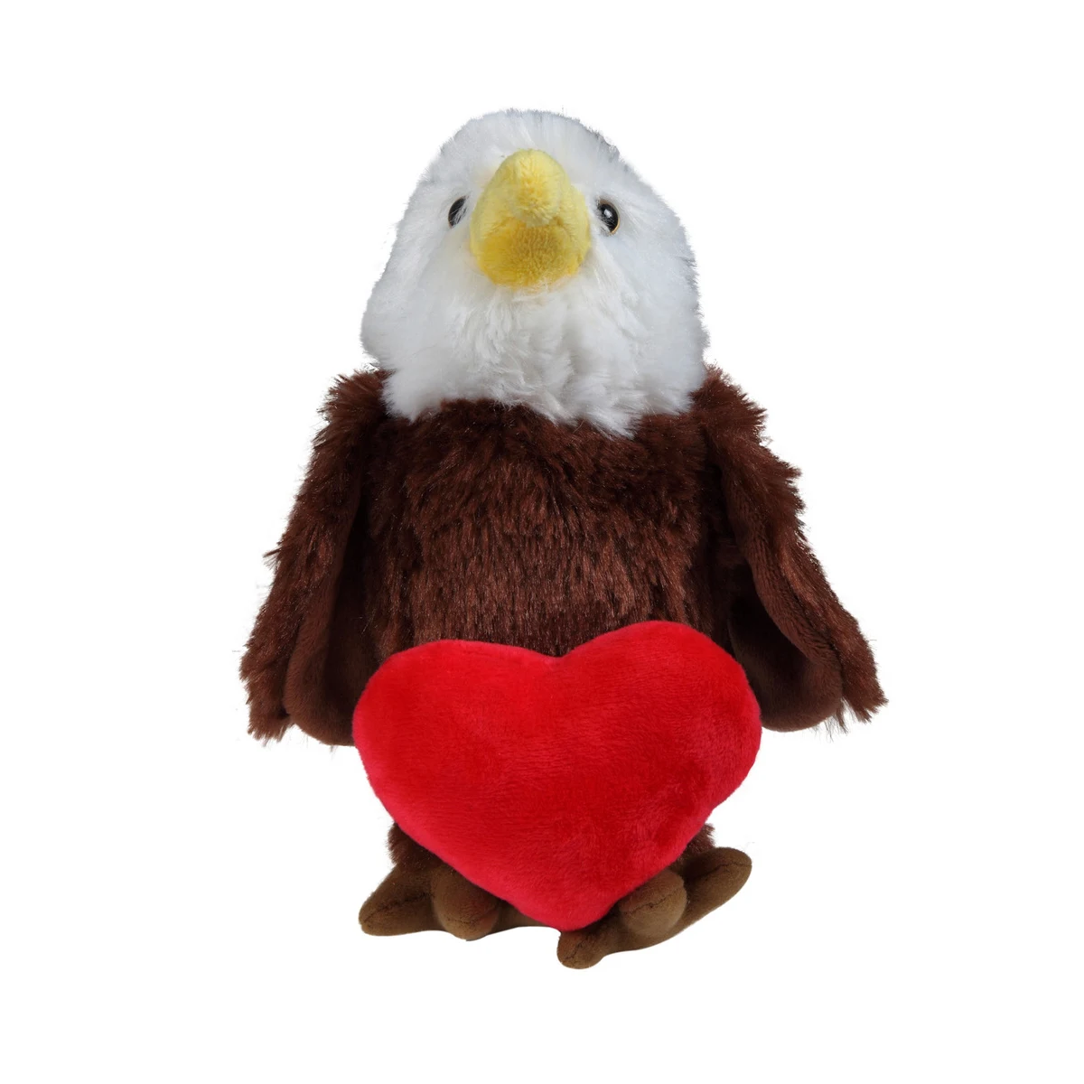 soft plush Eagle with heart 1