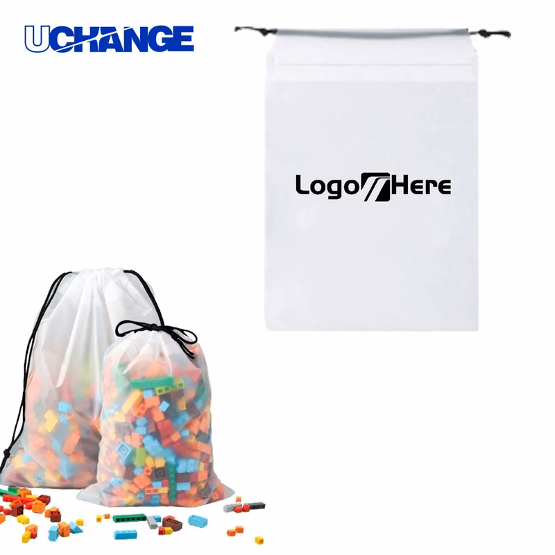 Frosted Transparent Drawstring Bag Organizer