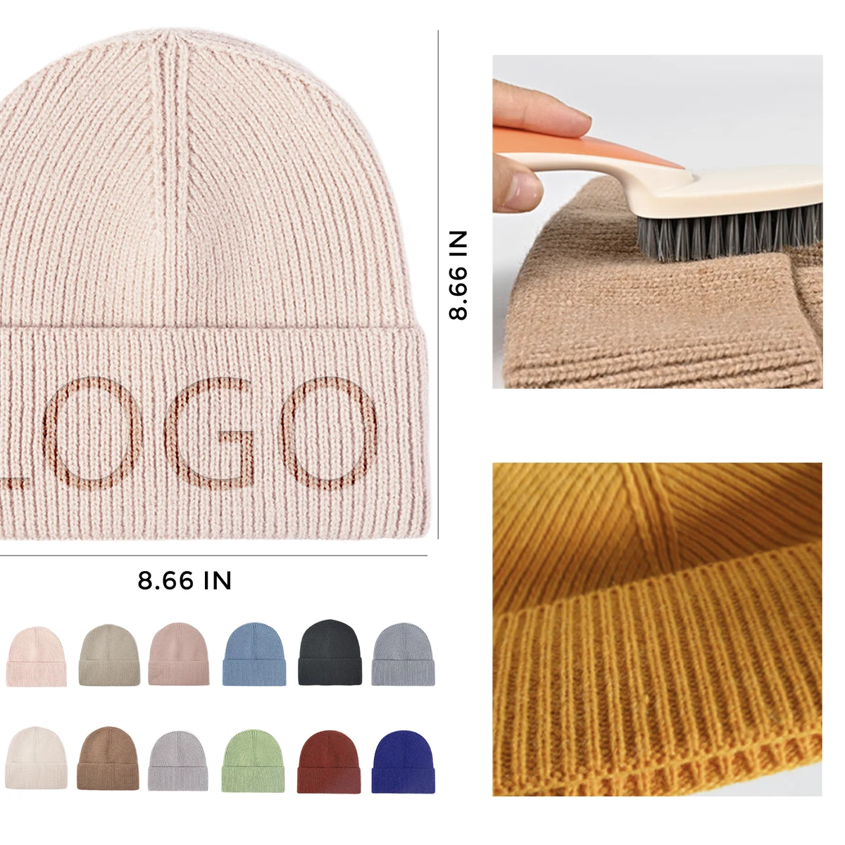 MOQ 10 PCS Durable Acrylic Fibres Knitted Hat 1