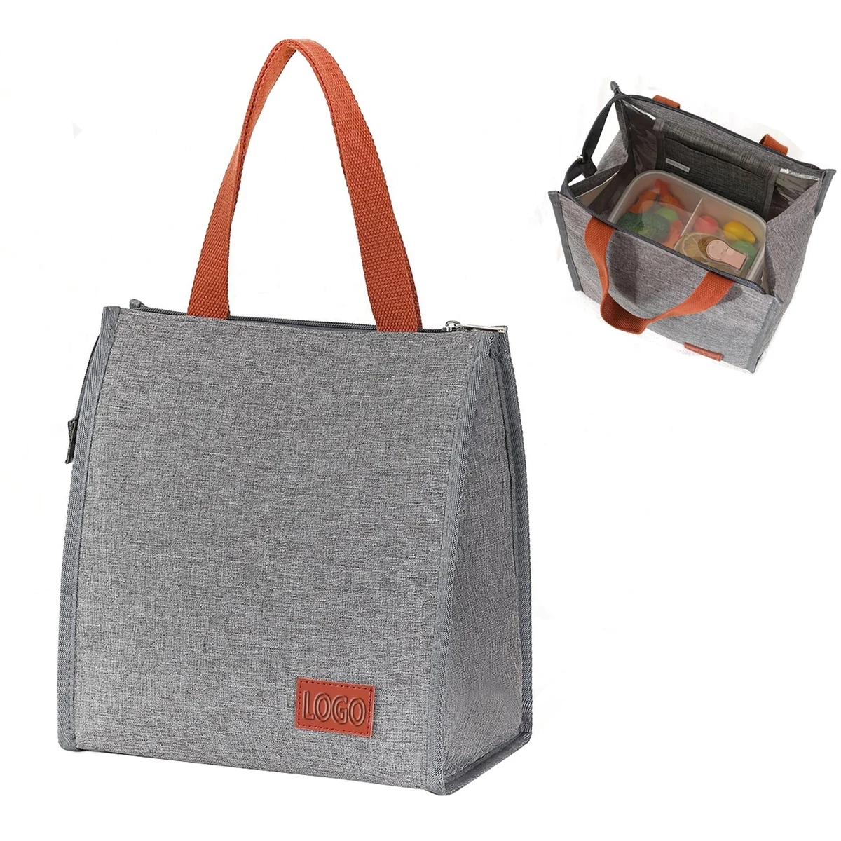 Large Capacity Thickened Insulated Lunch Bag With Shoulder Strap 1