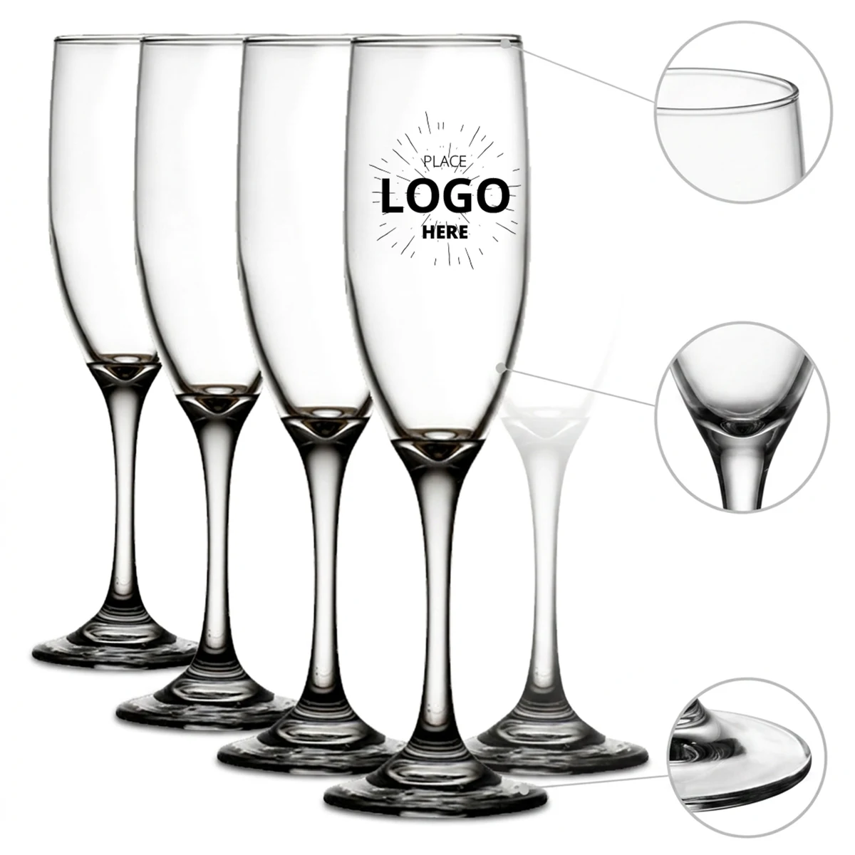 Personalized Engraved Champagne Glasses 1