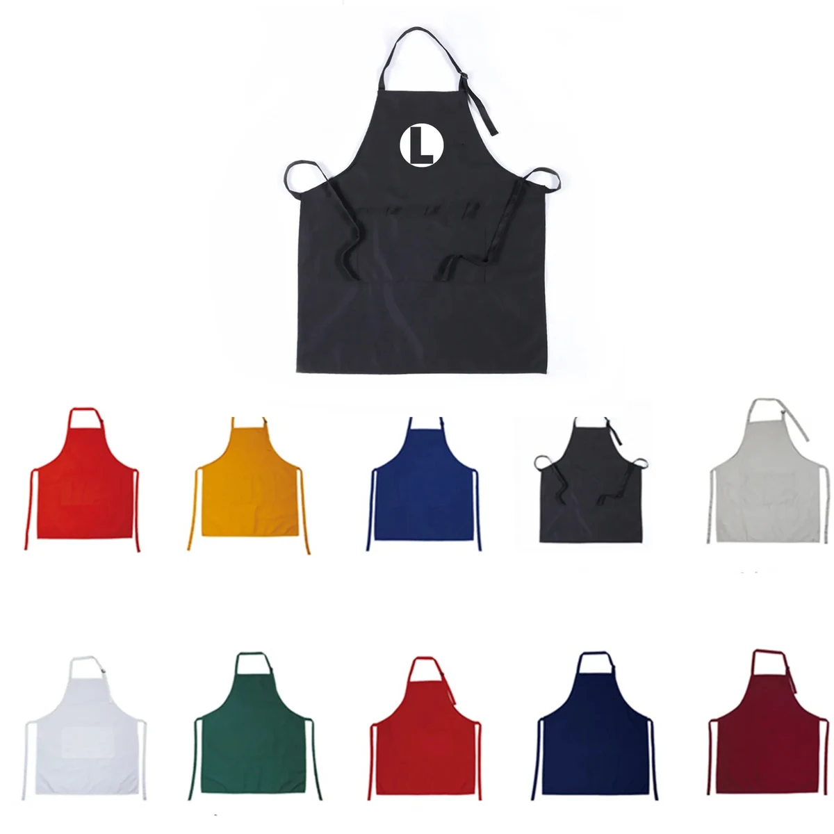 Kitchen Apron w/ Custom Imprint & Pockets MOQ 50 PCS 1
