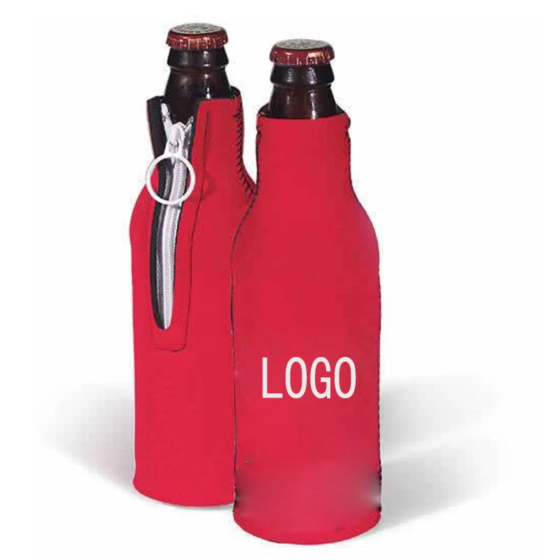 Neoprene Bottle Sleeve with Zipper 1