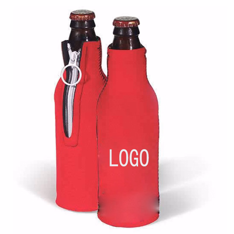 Neoprene Bottle Sleeve with Zipper