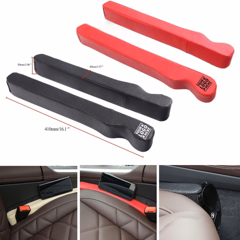 PU Leather Console Prevent Small Items From Falling Car Seat Gap Filler