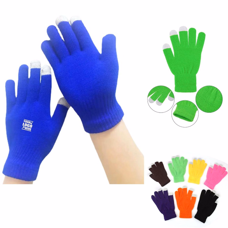 Warm Elastic Knit Touchscreen Gloves