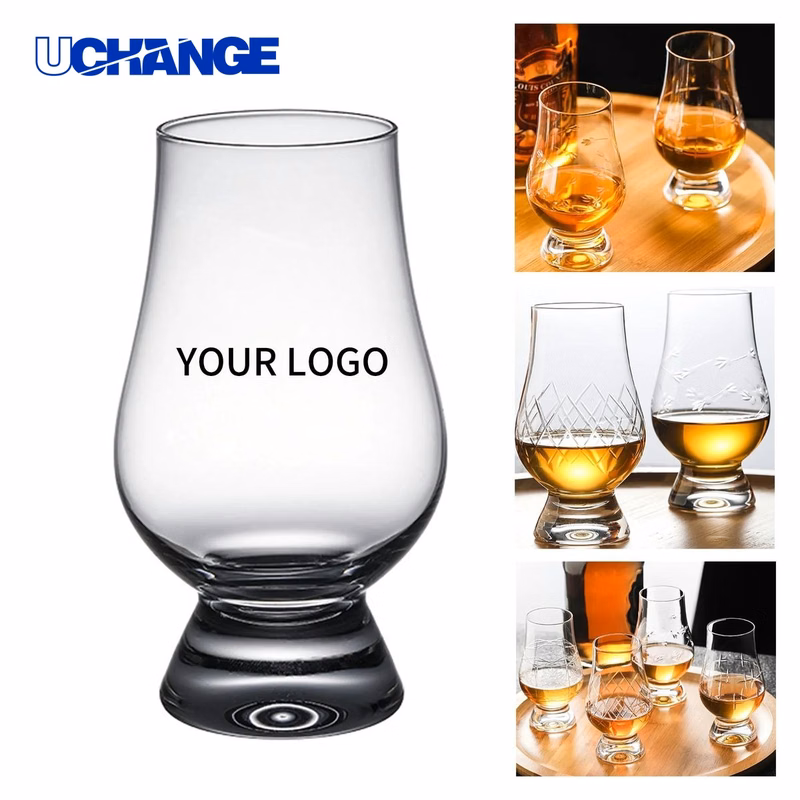 Whisky Glass Drinkware 6oz with 1.8 Inch Rim Design