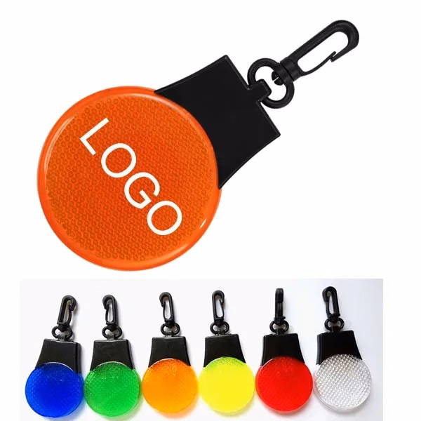 Safety Reflector Flashlight Keychain