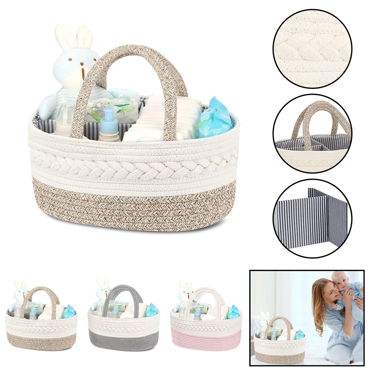 Diaper Caddy Organizer for Baby 1