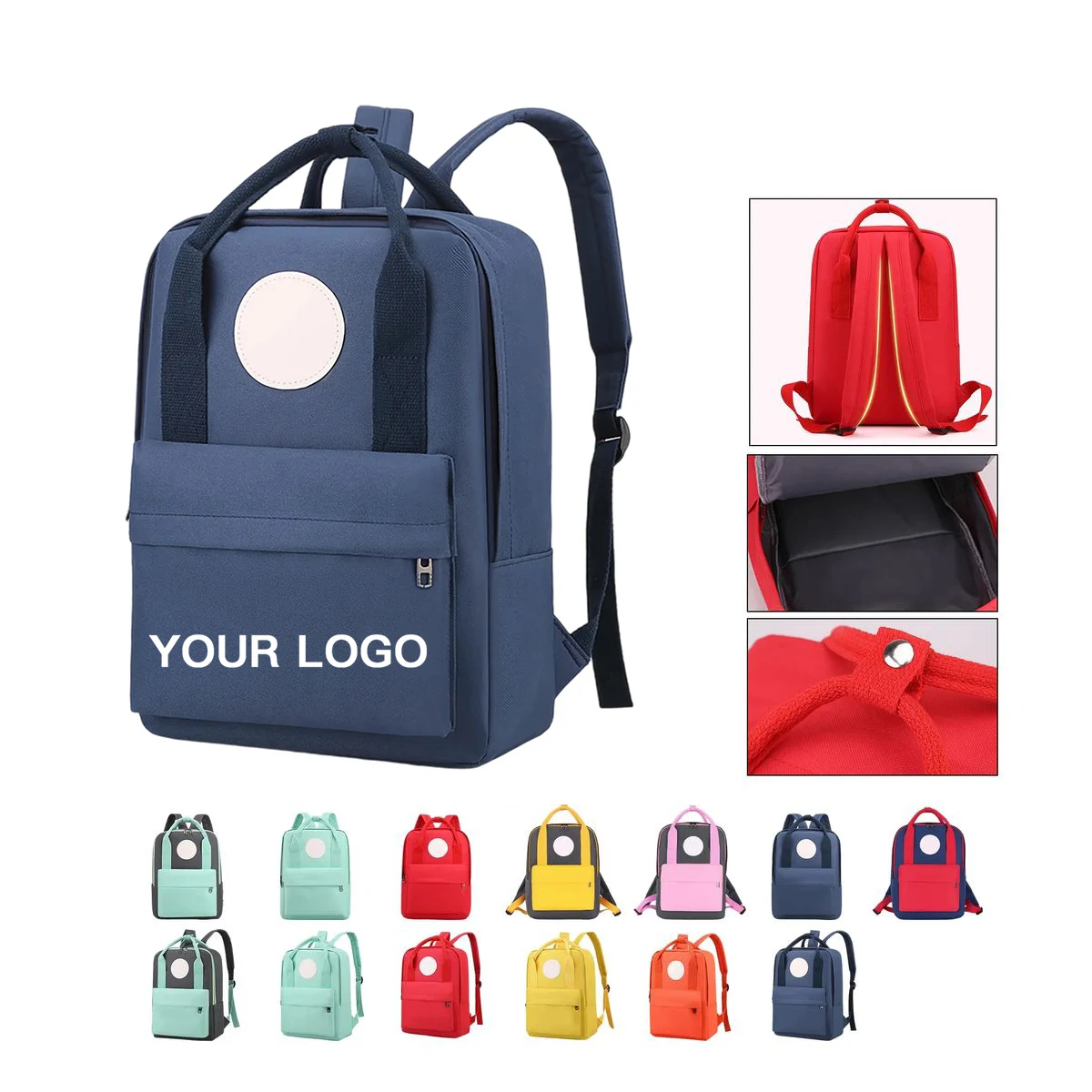 Oxford School Backpack with Storage Compartments 1