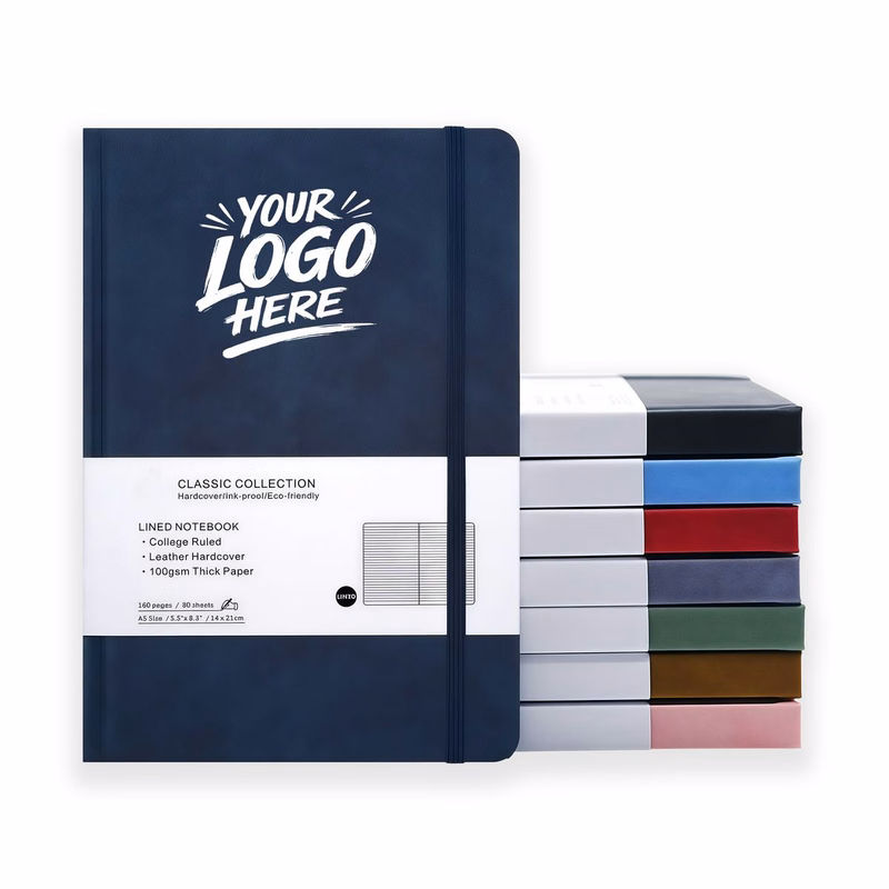 A5 Leather Journal Notebook Lined Pages Strap