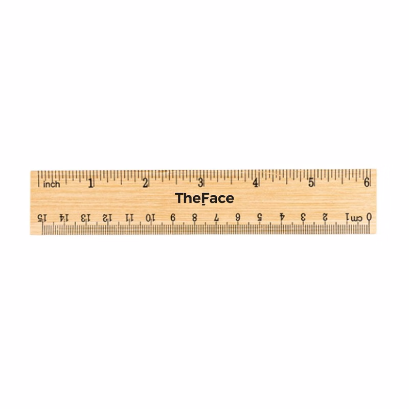 6" Double Sided Bamboo Ruler