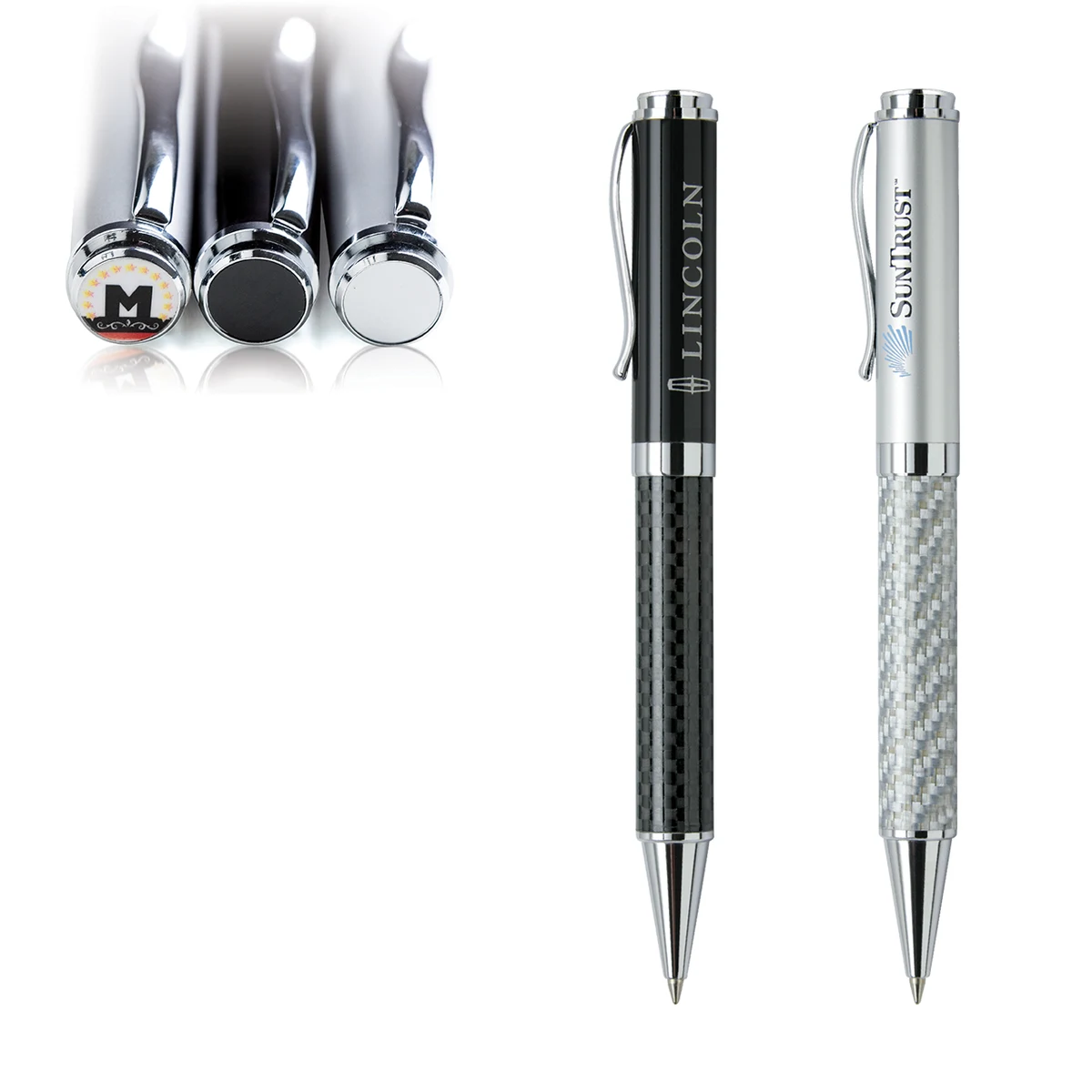 Saturn-I Ballpoint Pens with Photo Dome Top 1