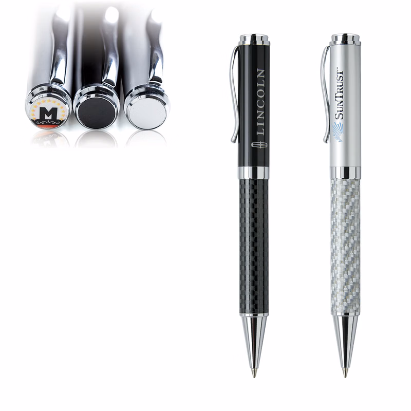 Saturn-I Ballpoint Pens with Photo Dome Top