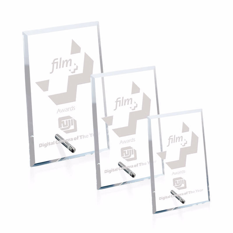 Windsor Rectangle Vertical Award - Chrome