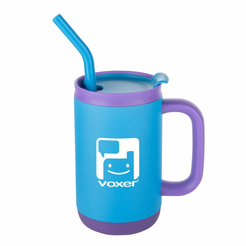 Abelia SS Sip & Twist Lid Mug w/Straw - 16oz