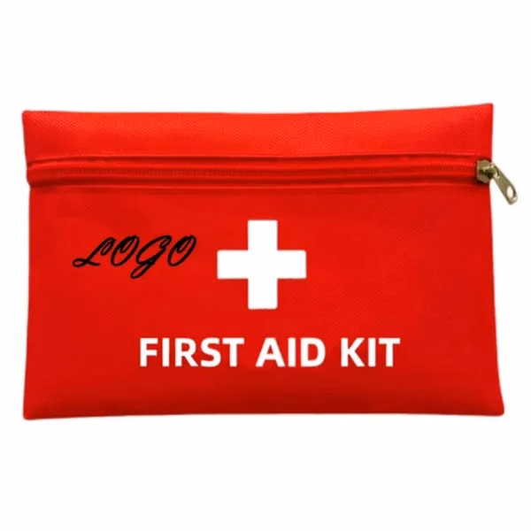 Custom Portable First Aid Kit with Oxford Cloth Bag and Zipper — Travel Safety