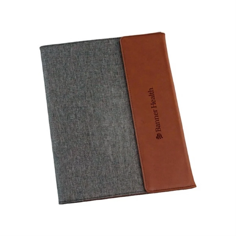 The Rustic Faux Leather Canvas Portfolio (7"x9") 1