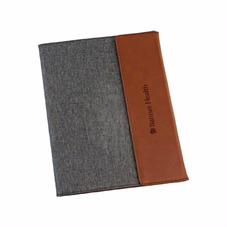 The Rustic Faux Leather Canvas Portfolio (7"x9")