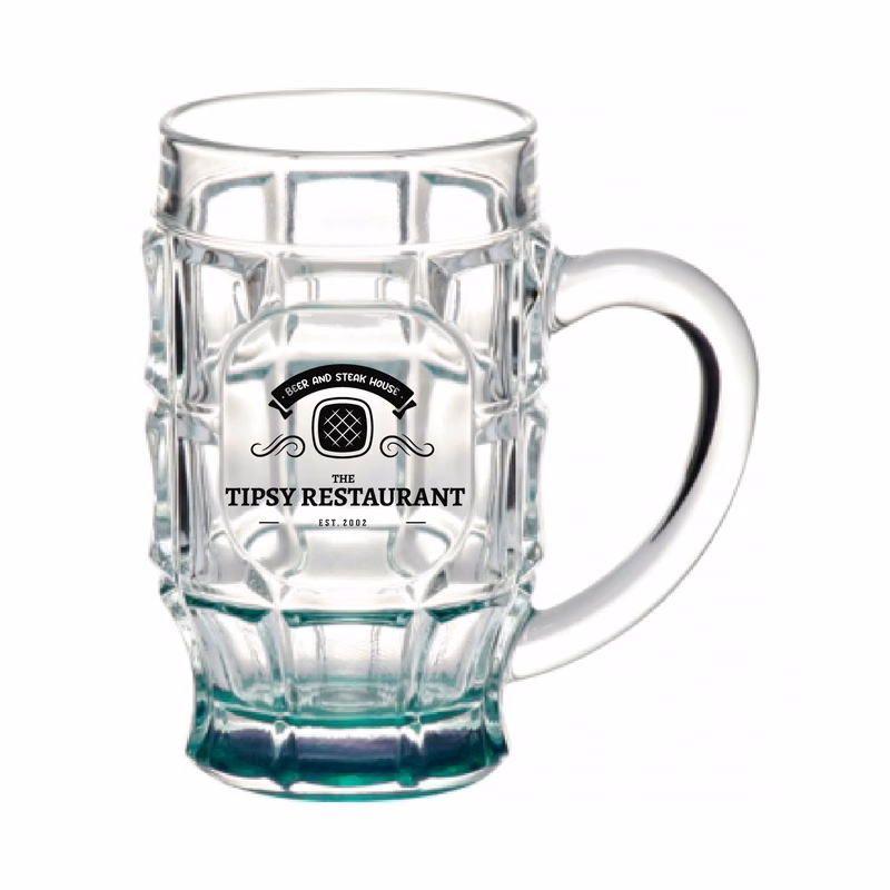 17.75 oz. Beer Garden Glass Mug (1 Color Imprint)