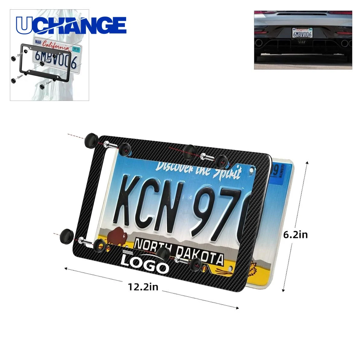 Custom License Plate Holder Set 1