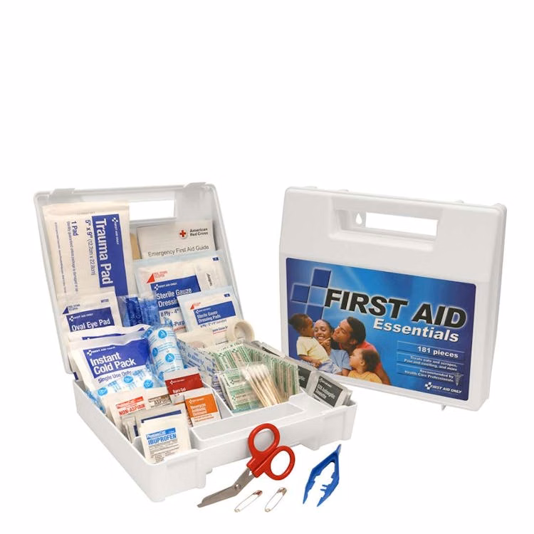 First Aid Kit 181 Piece - Plastic Case