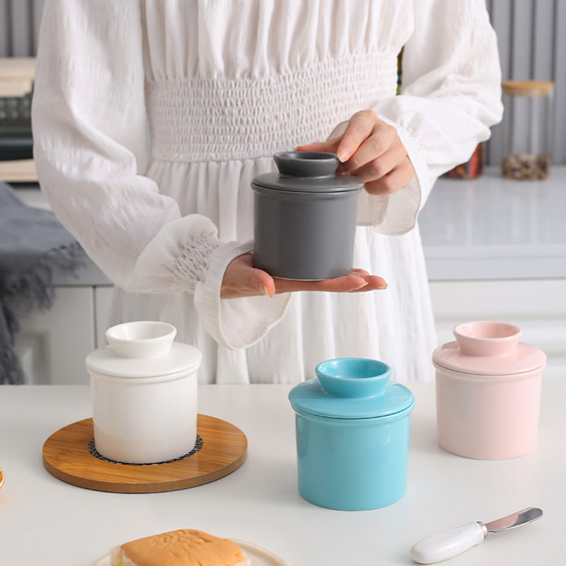 Ceramic Butter Crock with Lid