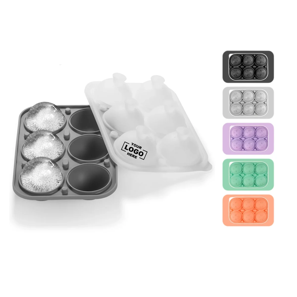 Silicone Six-Cavity Ice Ball Mold 1