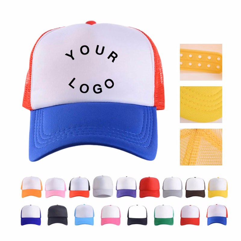 Classic Five Panel Foam Trucker Cap Adjustable Fit