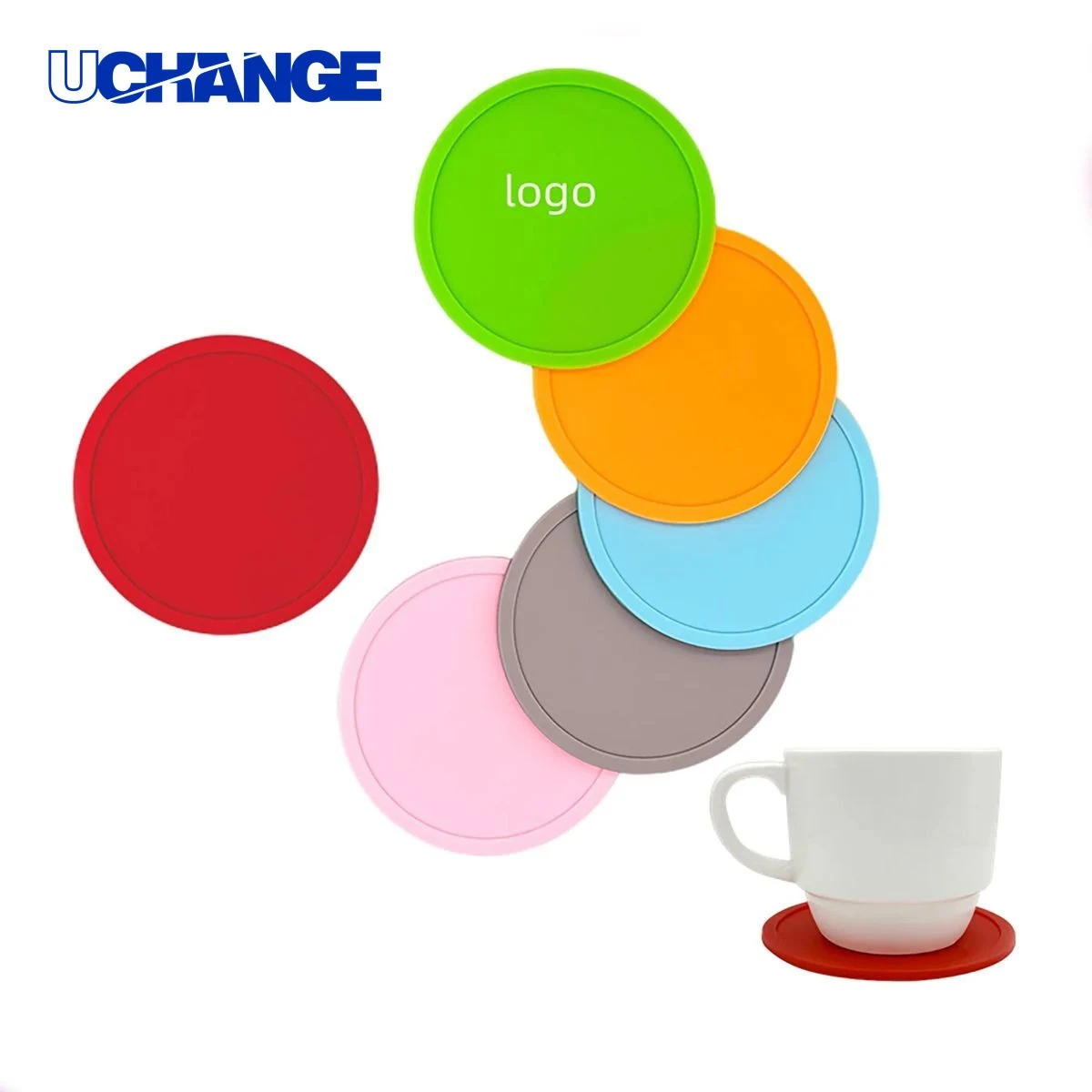 Round Silicone Drink Coaster 1