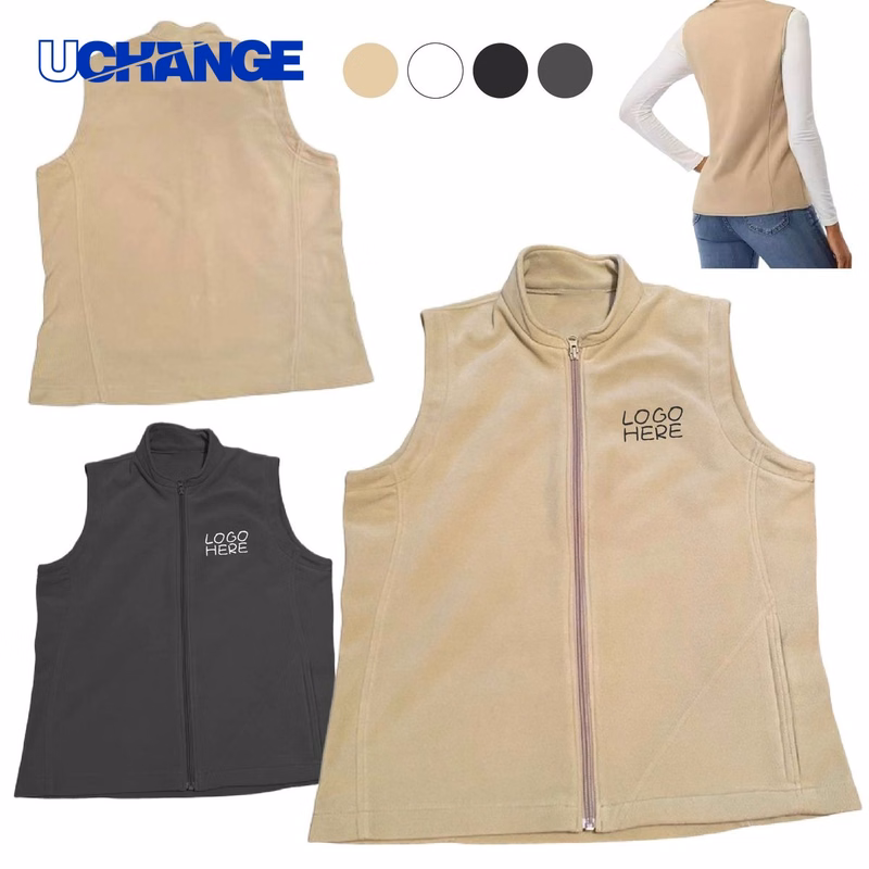 Full-Zip Sleeveless Fleece Vest