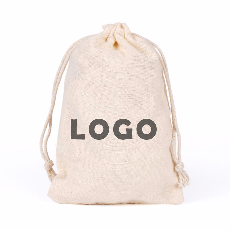 Cotton Drawstring Bag Reusable Packing Storage Bags