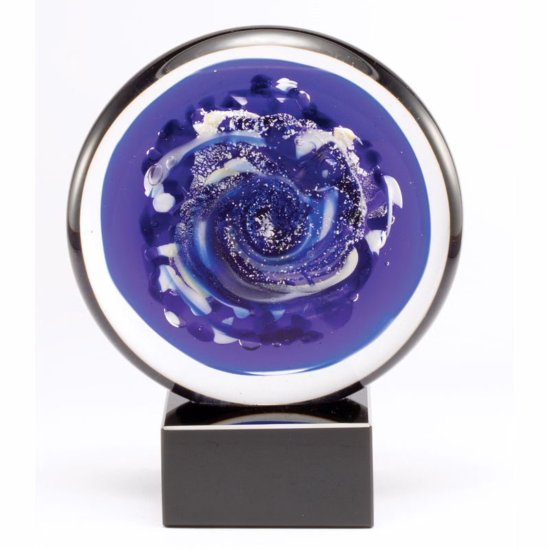 7.25" Round Art Glass