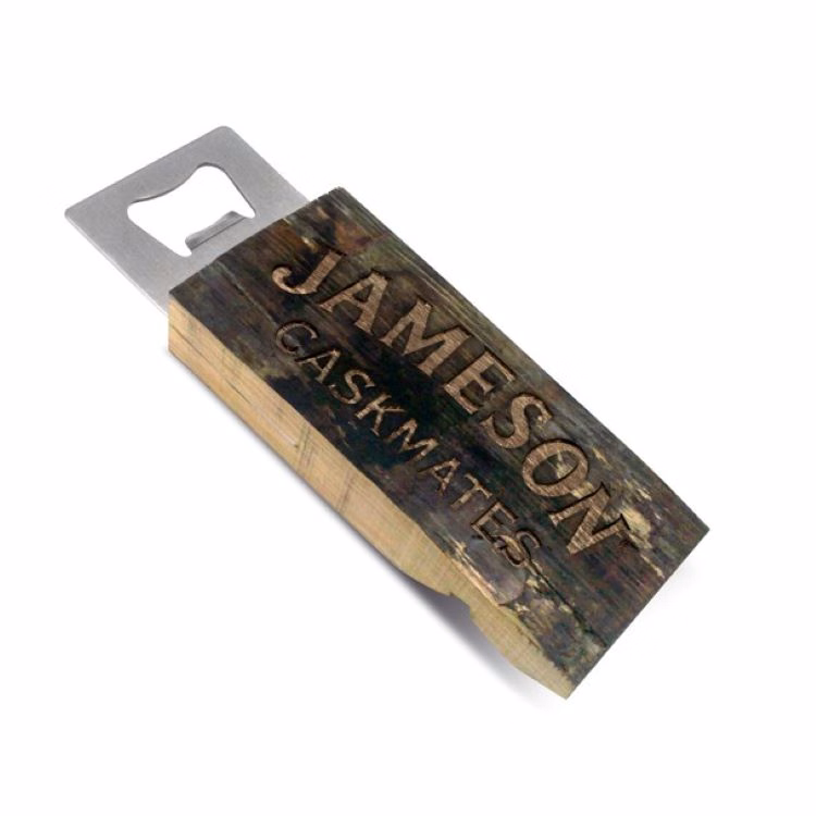 Reclaimed Wood Hand Held Bottle Opener