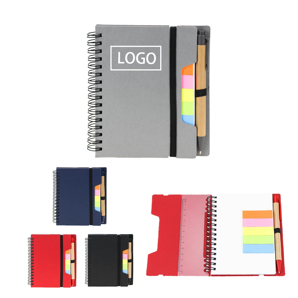 MOQ:50pcs Office Notepad With Pen Set 1