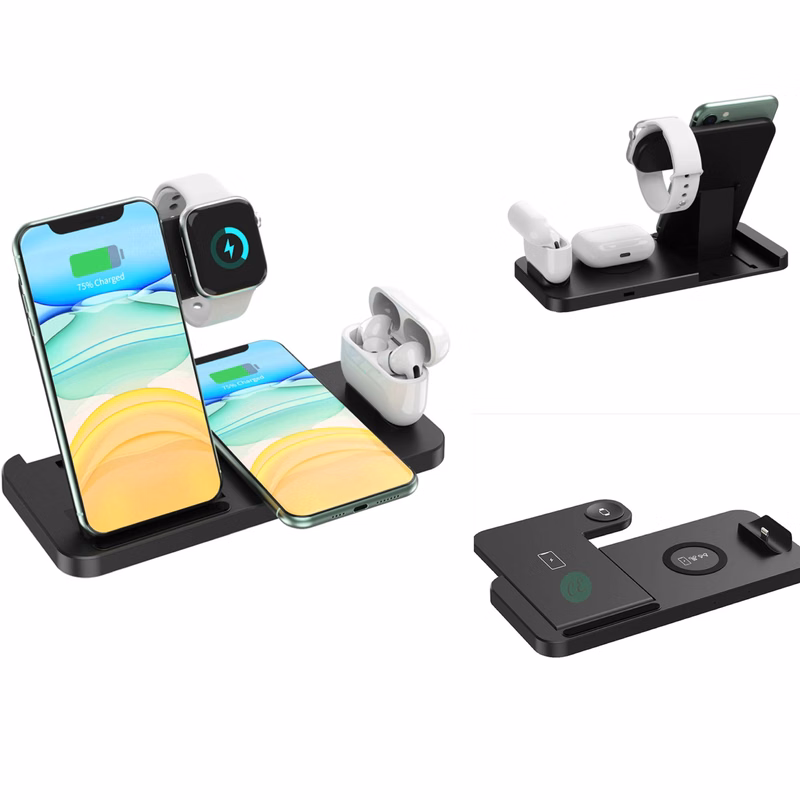 4 In 1 Multifunctional Wireless Folding Charger Station