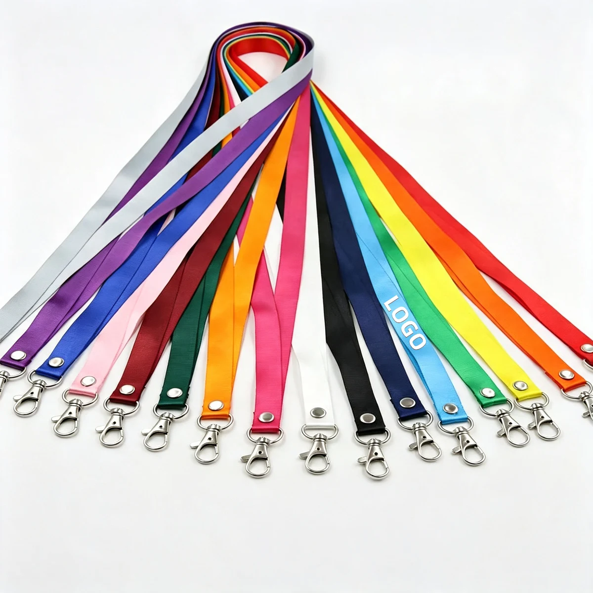 Adjustable Dual End Polyester Lanyard 1