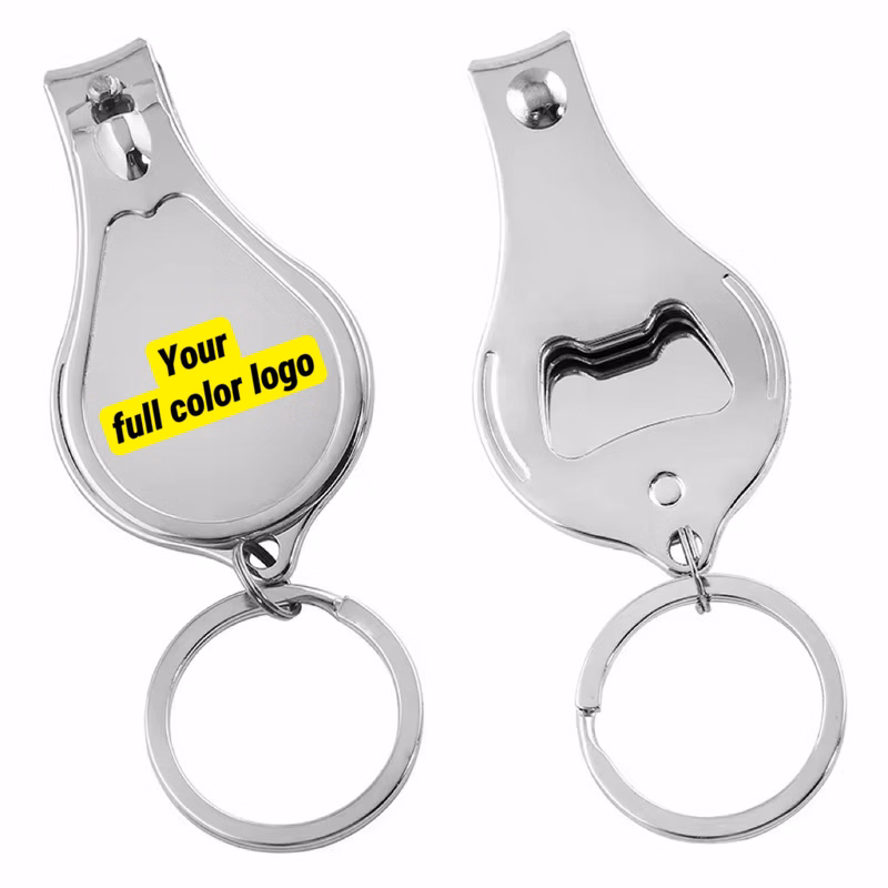 MOQ 10 pcs Pear Shaped Nail Clipper with Bottle Opener