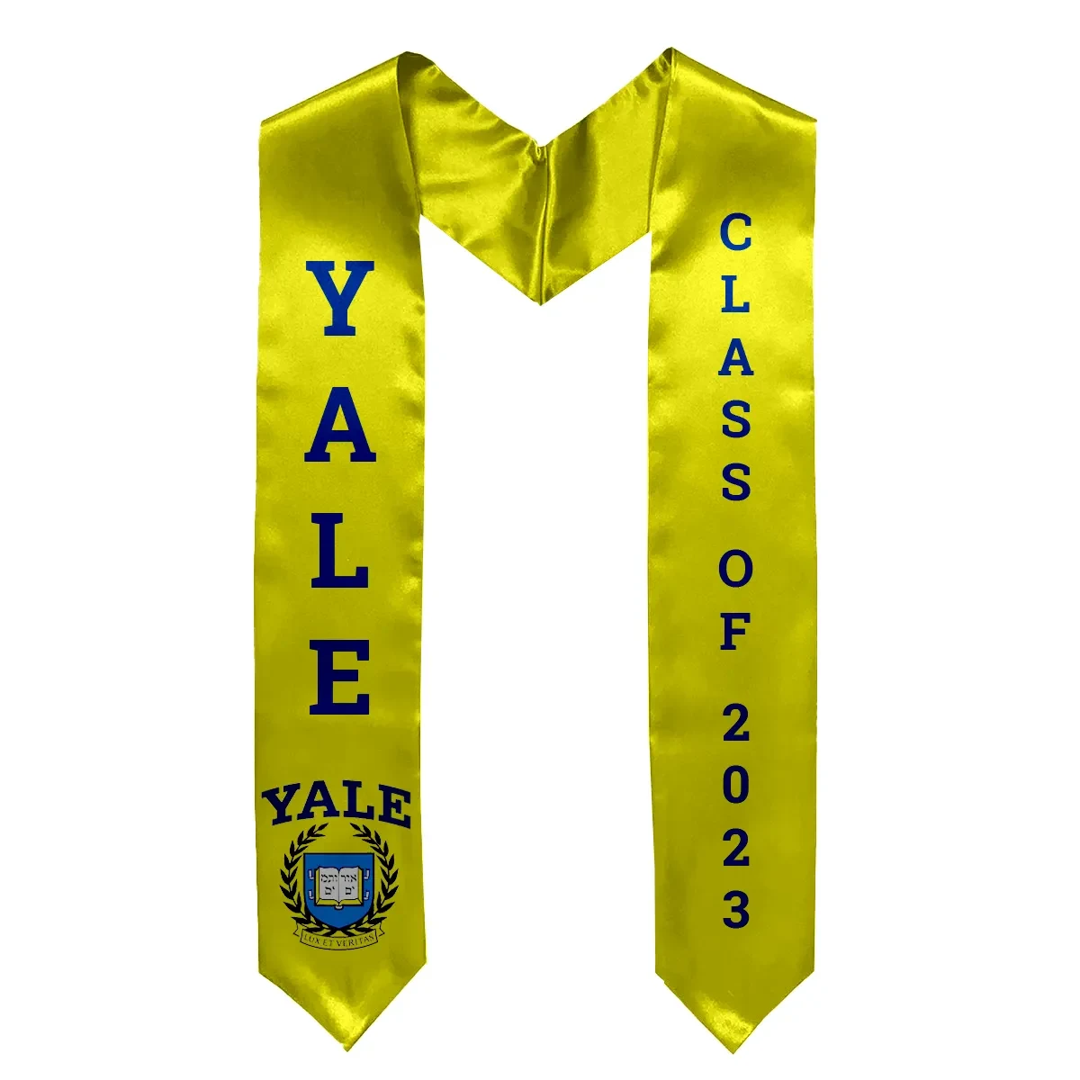 Printed Custom Bridal Satin Graduation Stole - 66" x 5" 1