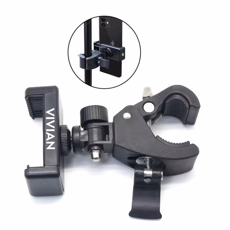 Universal Rotatable Phone Mount with Bar Clamp